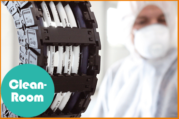 Energieketten für den Reinraum